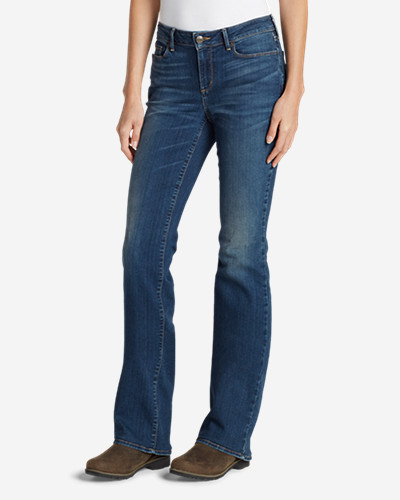 Women's Stayshape Boot Cut Jeans - Slightly Curvy | Eddie Bauer