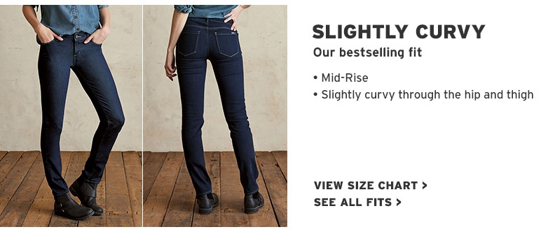 Women's Slightly Curvy Fit Jeans | Eddie Bauer