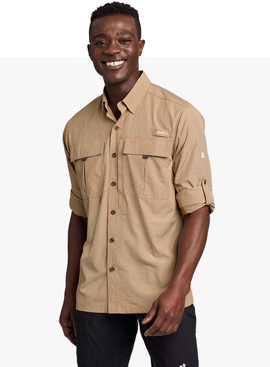 ITEM # SHB008:Eddie Bauer Fishing Shirt