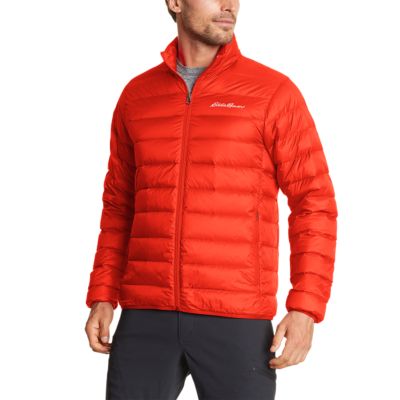 eddie bauer red down jacket