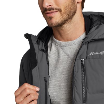 eddie bauer glacier peak seamless stretch down hooded jacket