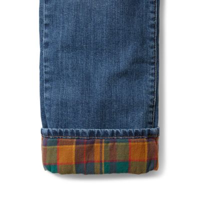 eddie bauer flannel lined jeans mens