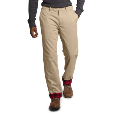 thermal lined chinos