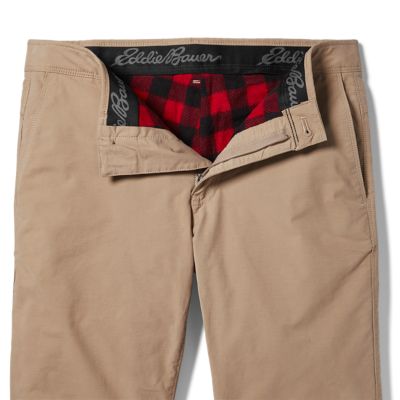 Flannel lined clearance chino pants