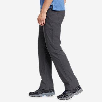Straight Fit Eddie Bauer Mens Horizon Guide Five-Pocket Pants Light Khaki Ta