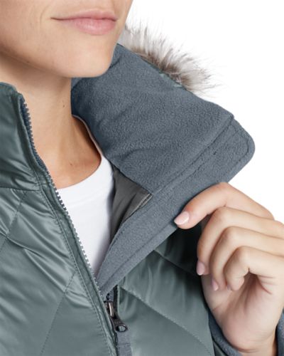 Women's slope cheap side down parka