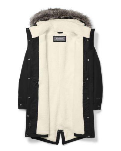 lined parka womens