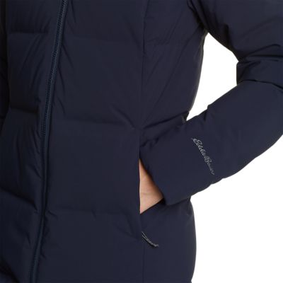 eddie bauer glacier peak seamless stretch down hooded jacket