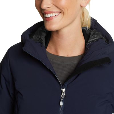 eddie bauer glacier peak seamless stretch down hooded jacket