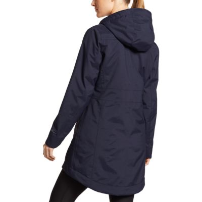 Women's eastide insulated waterproof sales trench coat