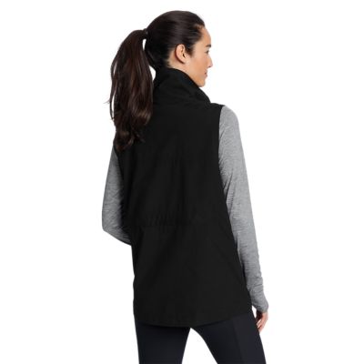 Eddie Bauer® - Ladies Fleece Vest (Black) - SugarCreek Gear