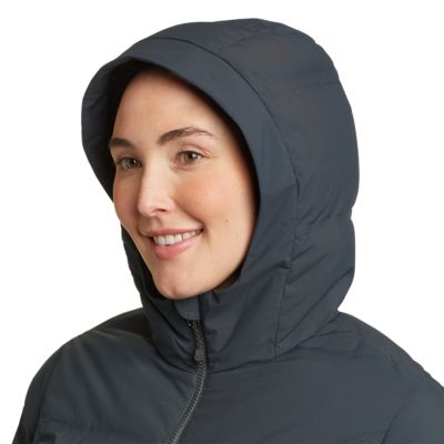 Eddie bauer glacier peak seamless stretch down sales duffle coat