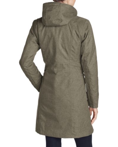 Eddie Bauer Women's Girl On The Go Insulated Trench Coat | eBay