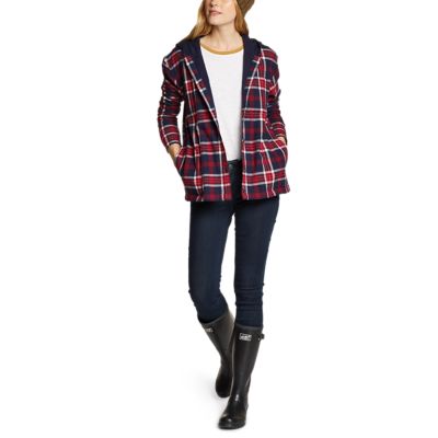 Eddie bauer hooded flannel online