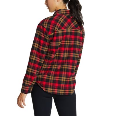 Women's Eddie's Favorite Flannel Faux Shearling-lined Shirt Jacket