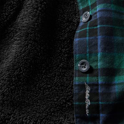 eddie bauer fleece lined flannel