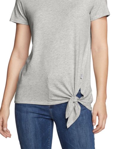 Download Women's Gate Check Short-sleeve Side-tie T-shirt | Eddie Bauer