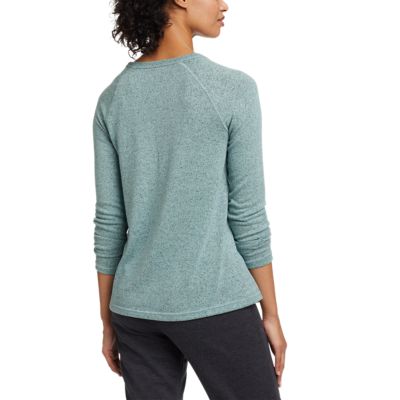 Women's Mixed-stitch Long-sleeve V-neck T-shirt | Eddie Bauer