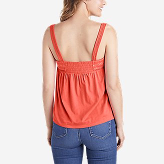 Thumbnail View 2 - Women's Gate Check Embroidered Square-Neck Tank Top