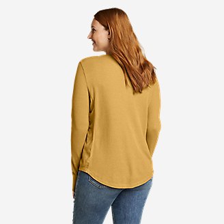 Thumbnail View 2 - Women's Myriad Thermal-Jersey Mix Henley