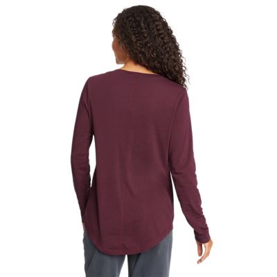 New Era Women's NFL Lace-Up Notch Neck Long Sleeve T-Shirt