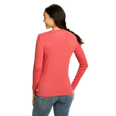 eddie bauer v neck t shirts women's