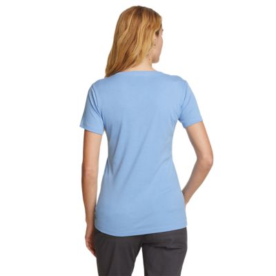 eddie bauer v neck t shirts women's