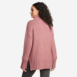 Thumbnail View 2 - Women's Rest & Repeat Funnel-Neck Sweater - Solid