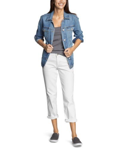 eddie bauer white jeans