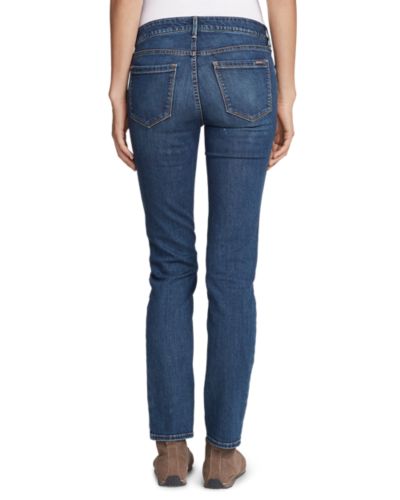 eddie bauer slightly curvy slim straight jeans