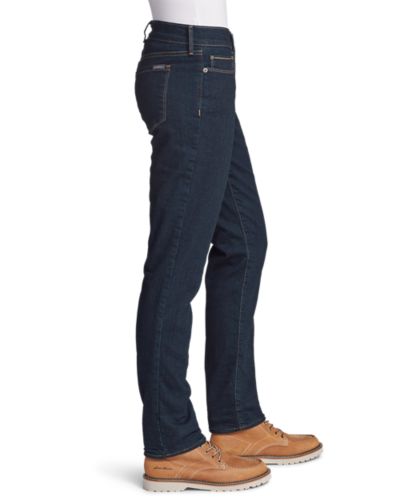 Women's StayShape® Slim Straight Fleece-Lined Jeans - Slightly Curvy