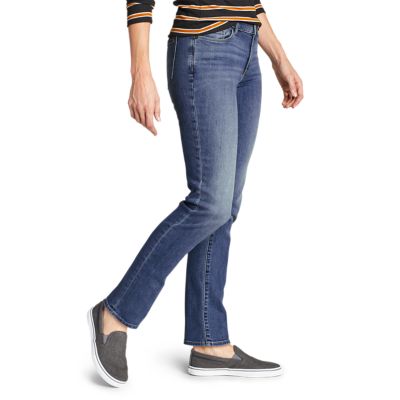 eddie bauer slightly curvy slim straight jeans