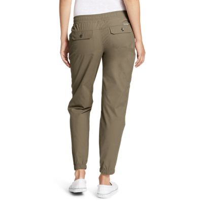 khaki green joggers womens