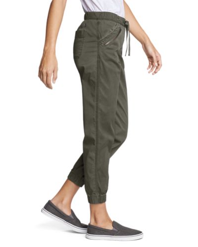 Ladies joggers with sale zip pockets