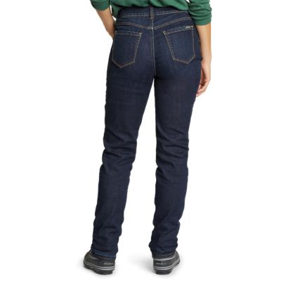 Petite fleece lined on sale jeans