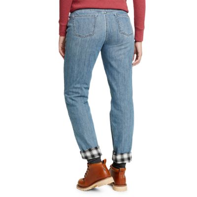 eddie bauer flannel lined jeans