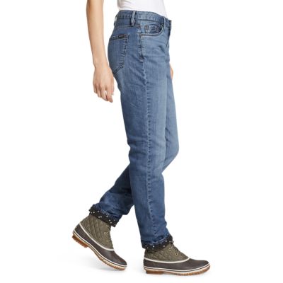 eddie bauer lined jeans