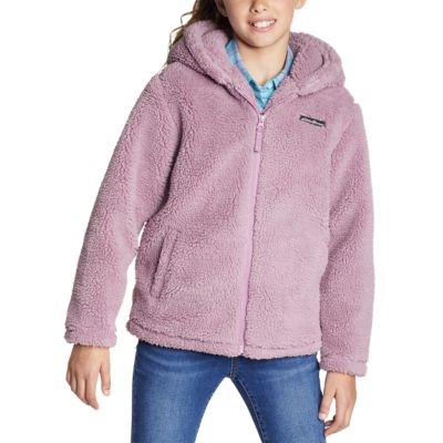 Girls sherpa hot sale lined jacket