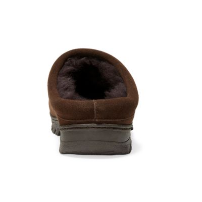 Men's eddie bauer shearling scuff clearance slippers