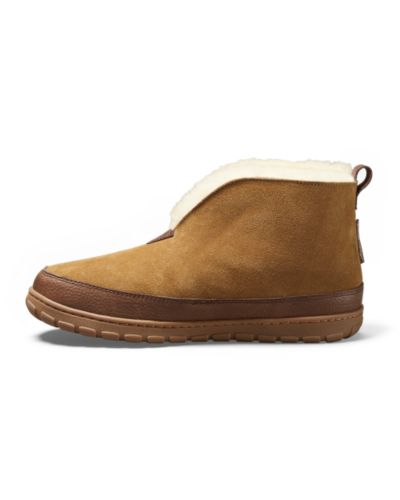 men's eddie bauer shearling boot slippers