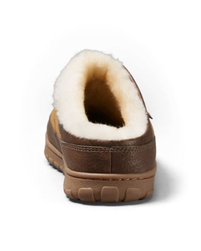 Men s eddie bauer shearling hotsell scuff slippers