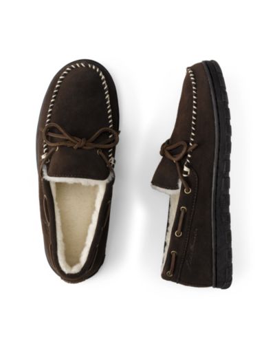 Men's Shearling-lined Moccasin Slippers | Eddie Bauer