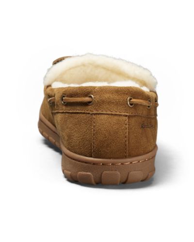 mens shearling lined slippers