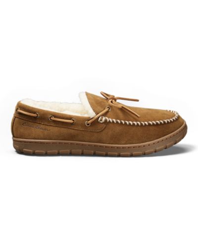 men's eddie bauer shearling scuff slippers