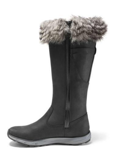 Women's lodge fur on sale boot