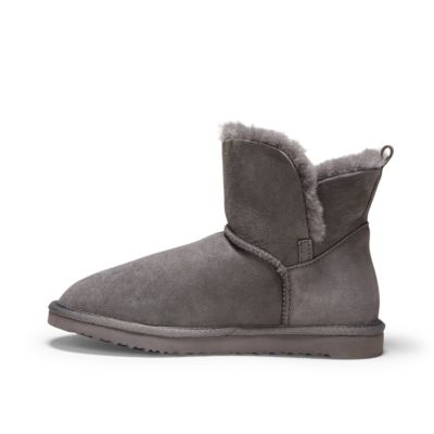 shearling slipper booties womens