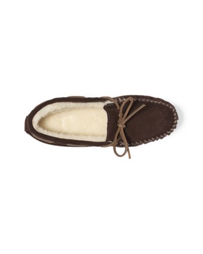 Women s Shearling lined Moccasin Slipper Eddie Bauer