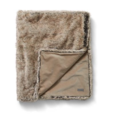 Eddie bauer faux fur throw new arrivals