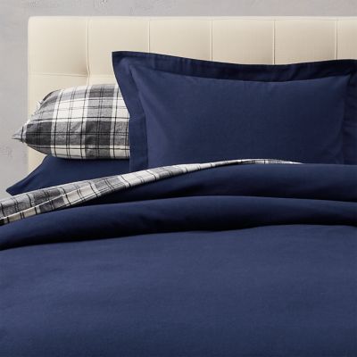 Flannel Duvet Cover Solid Eddie Bauer