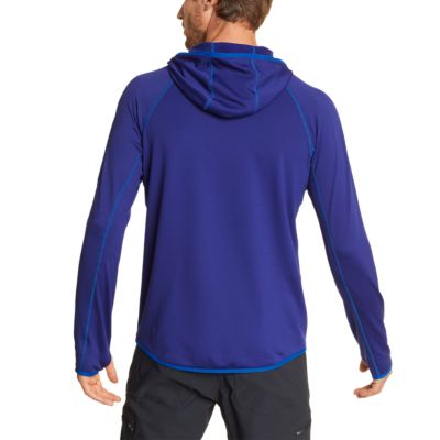 adventure grid fleece hoodie